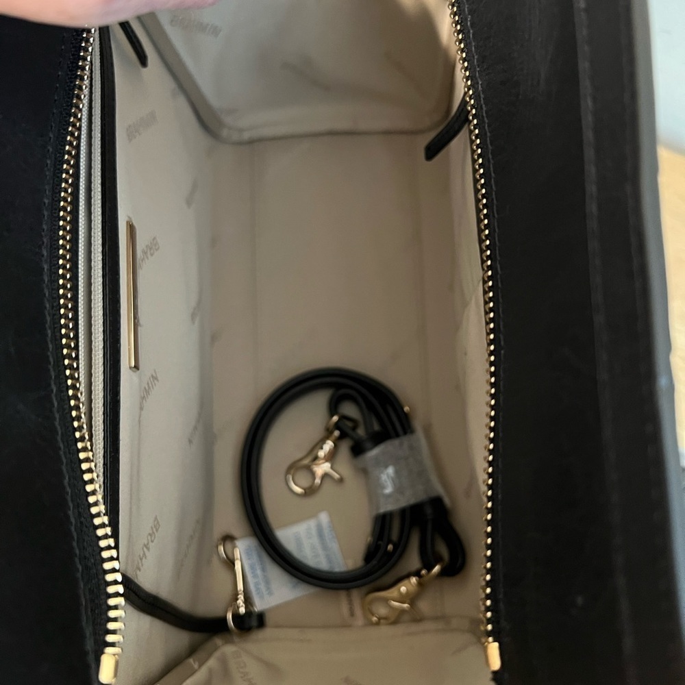 Brahmin Aubrey Black Shoulder/Crossbody Bag - Picture 9 of 9